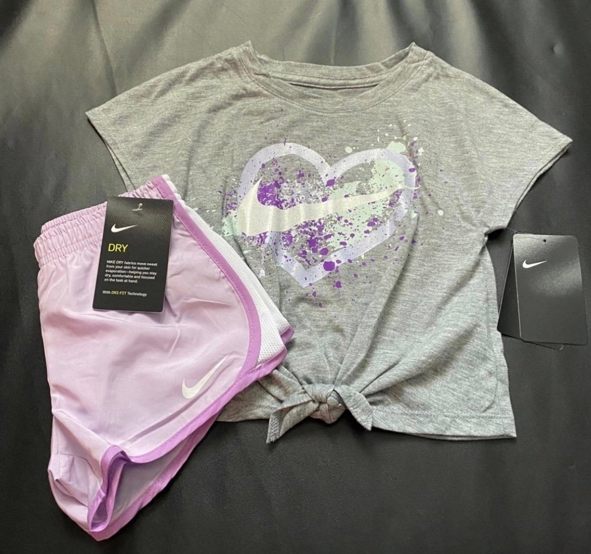 NWT Nike athletic tie set girls size 5