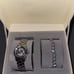 MICHAEL KORS MK3668 Women's Sliver Tone Watch Bracelet Set NEW