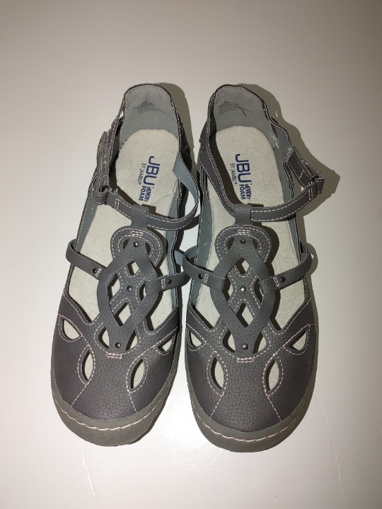 JBU By JAMBU Woman's Leather Pull-on Comfort Professional Shoes Grey Size 9 NWOT