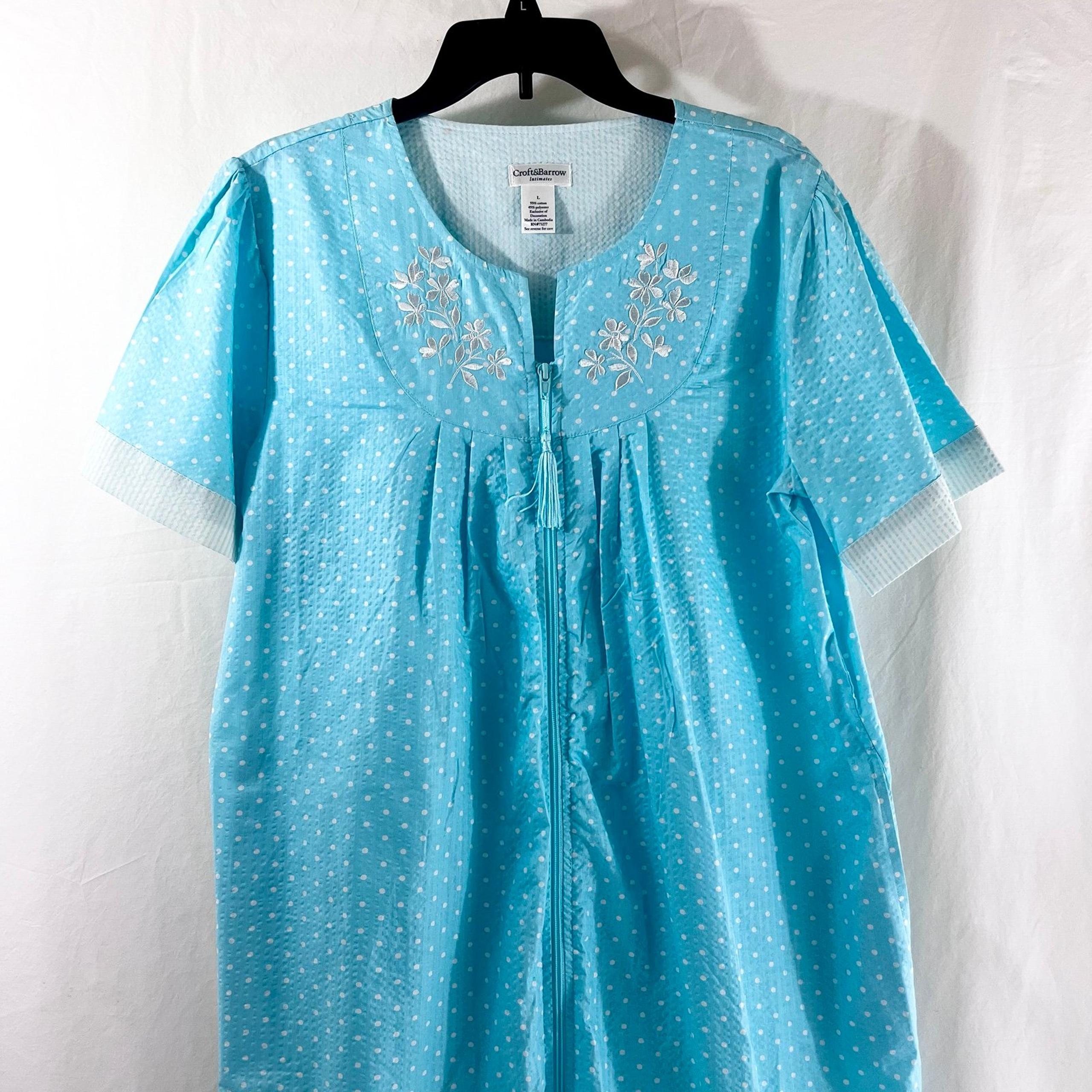 Croft and barrow intimates nightgown cotton blend pijamas house coat women large