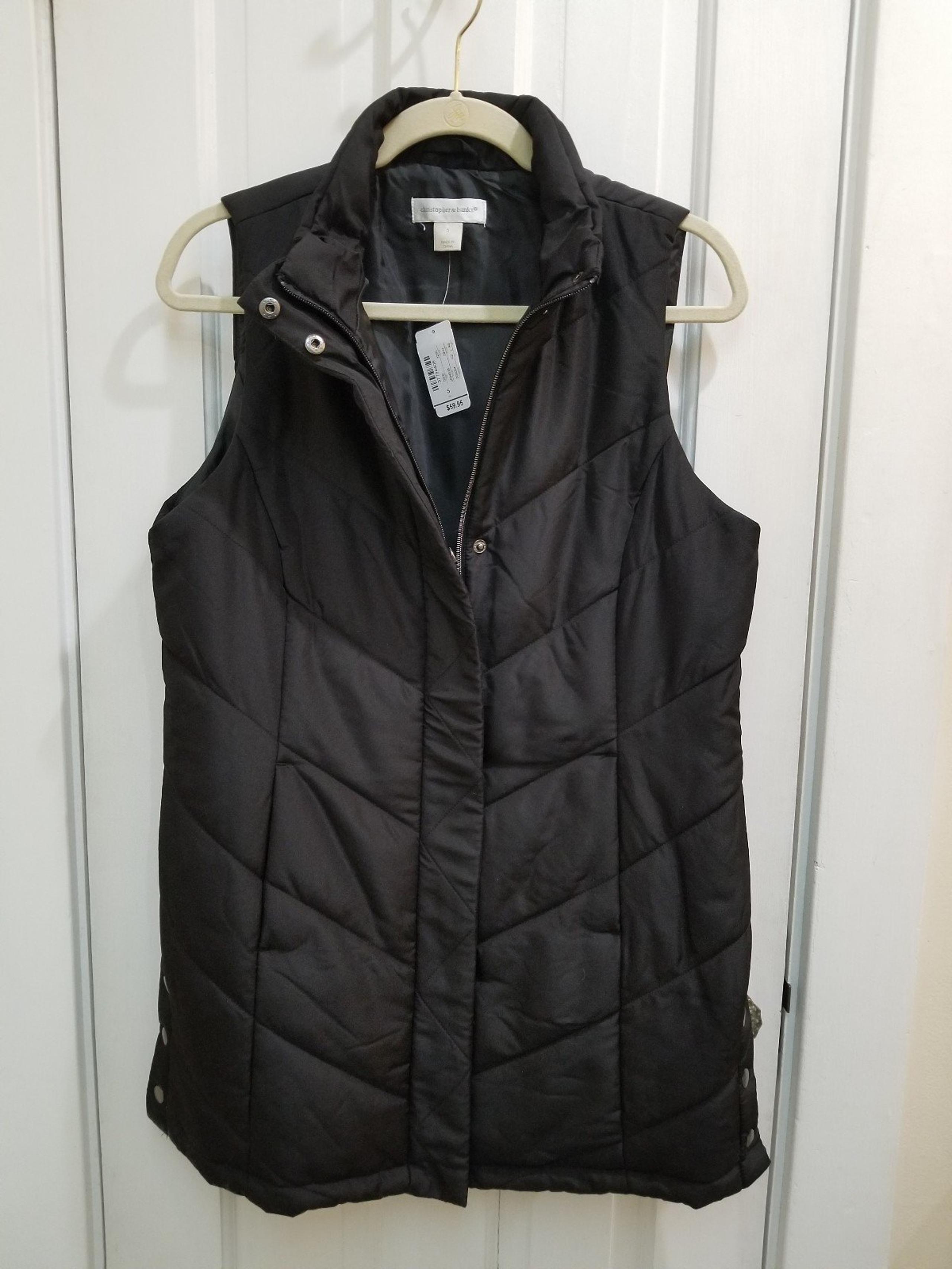 NWT Christopher Banks Women's Quilted Design Vest