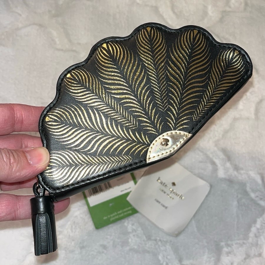 kate spade NWT Dress the Part Fan Coin Purse