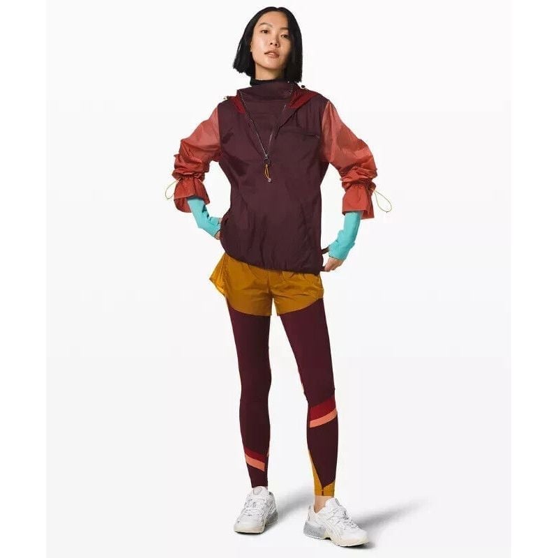 Lululemon x Roksanda Shorts Womens 12 Break New Ground Fools Gold Packable Run