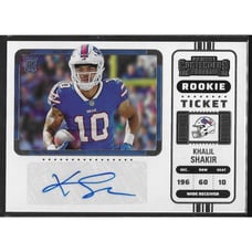 2022 Panini Contenders Rookie Ticket Auto Variation Khalil Shakir #219 RC Bills