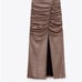 ZARA SPARKLY DRAPED SKIRT