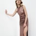 ZARA SPARKLY DRAPED SKIRT
