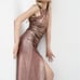 ZARA SPARKLY DRAPED SKIRT