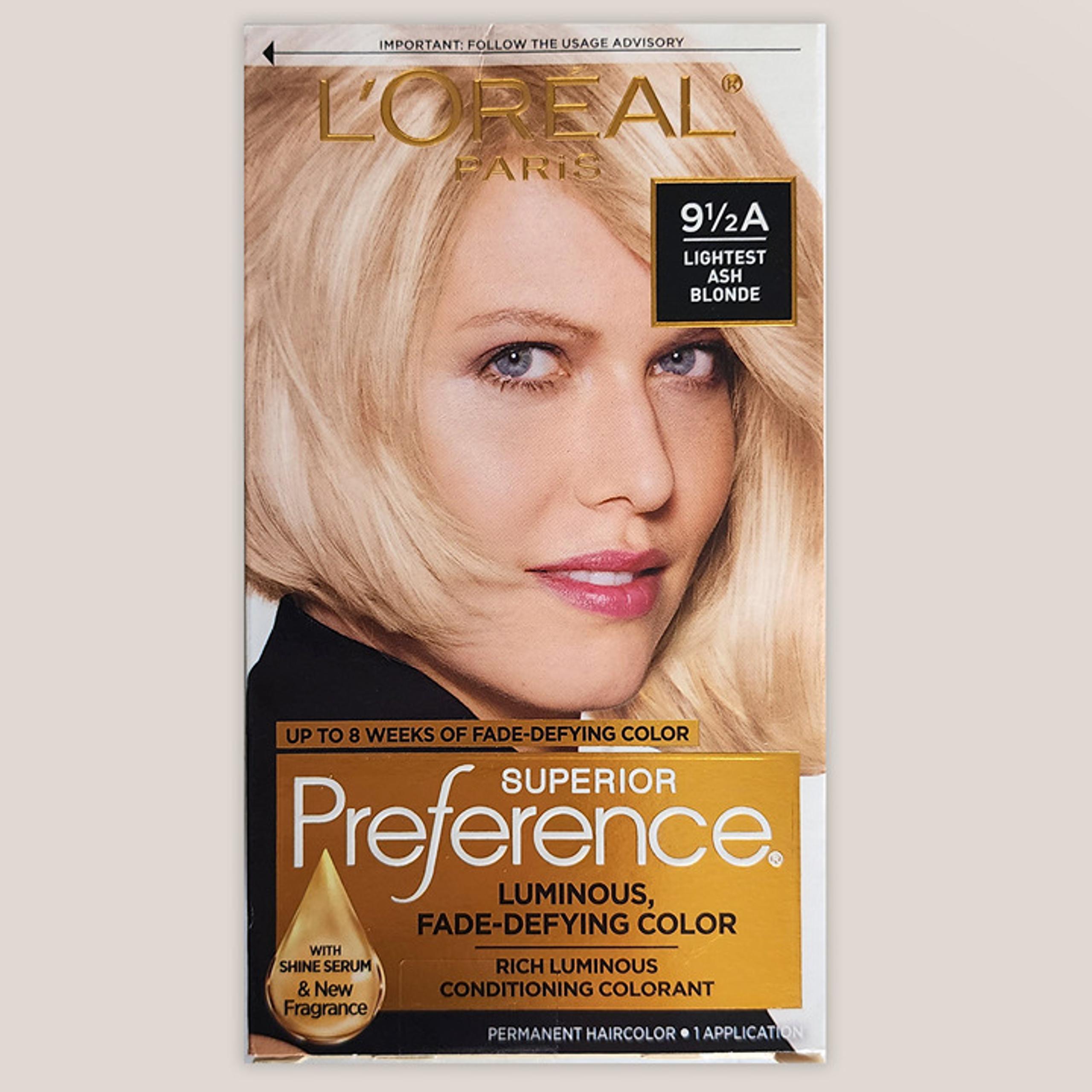 NIB Loreal Paris Superior Preference Permanent Hair Color Dye Light Ash Blonde
