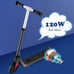 1pc 120W Electric Scooter For Kids Ages 6-14, 10 Mph & 6 Miles, Adjustable Heigh