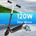 1pc 120W Electric Scooter For Kids Ages 6-14, 10 Mph & 6 Miles, Adjustable Heigh
