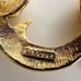 Vintage Signed MONET Brushed Gold Tone Circling TULIP WREATH Brooch 1109