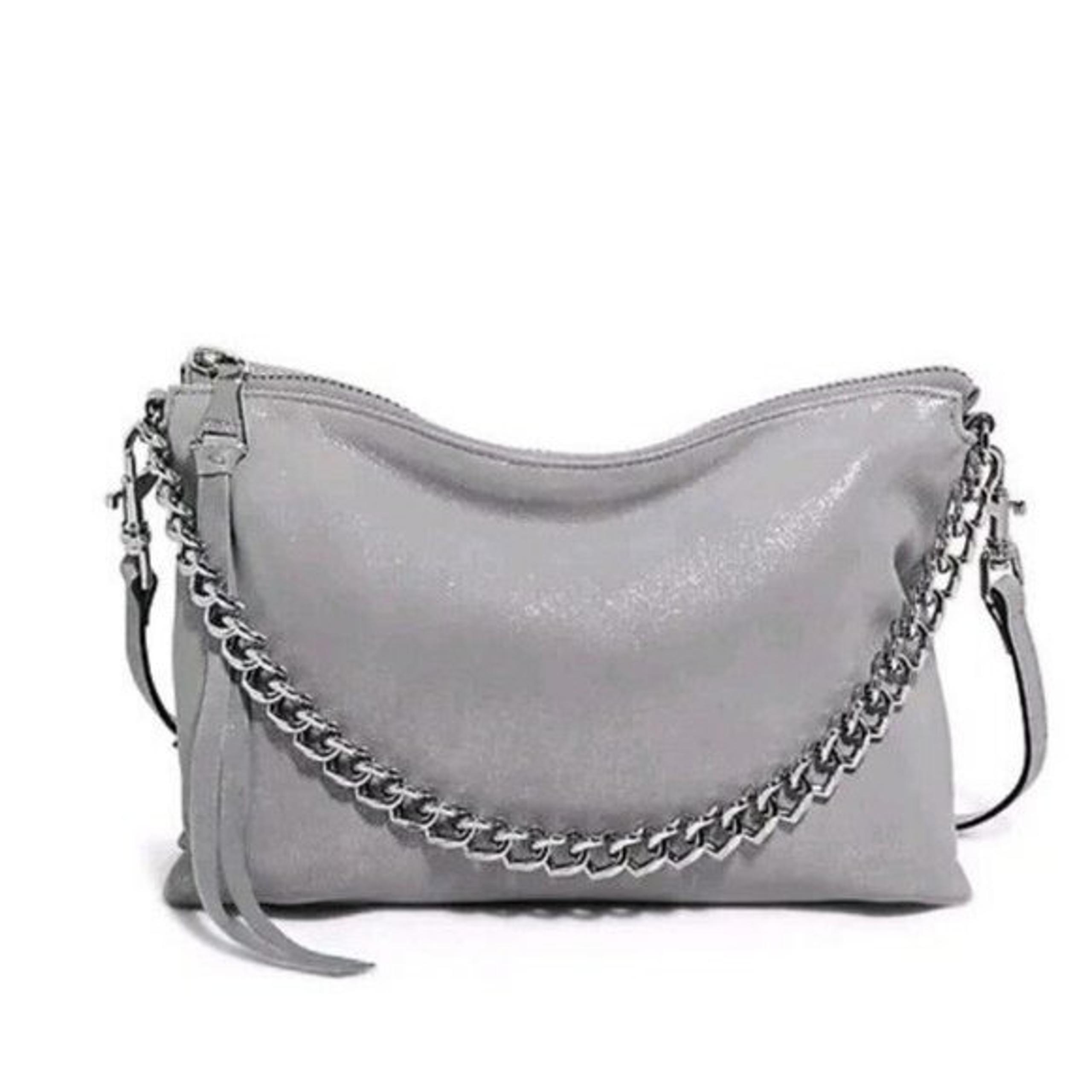 Aimee Kestenberg Heart Chain Convertible Crossbody CrystalMetallic Bag