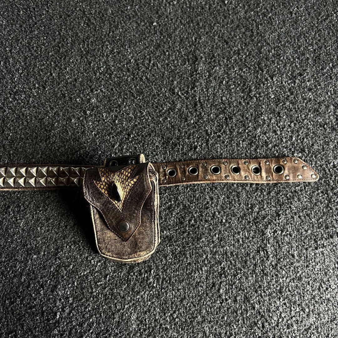 00s archive KMRII studs belt + porch