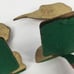 Pair of Antique Brass Bookends Marlin Fish Swordfish Set Gold Tone Heavy