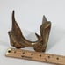Pair of Antique Brass Bookends Marlin Fish Swordfish Set Gold Tone Heavy