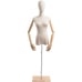 Female Display Dress Form on Wood Flat Base Fabric Mannequin TSC Size Small