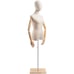 Female Display Dress Form on Wood Flat Base Fabric Mannequin TSC Size Small