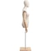 Female Display Dress Form on Wood Flat Base Fabric Mannequin TSC Size Small