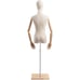 Female Display Dress Form on Wood Flat Base Fabric Mannequin TSC Size Small