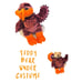 Rare Virginia Tech Hokie Football Mascot 2004 Herrington Teddy Bear in Costume