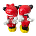 Disney Mickey Mouse and Minnie Mouse Salt and Pepper Shakers-Christmas Kisses
