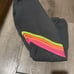 Aviator Nation chevron neon striped joggers S