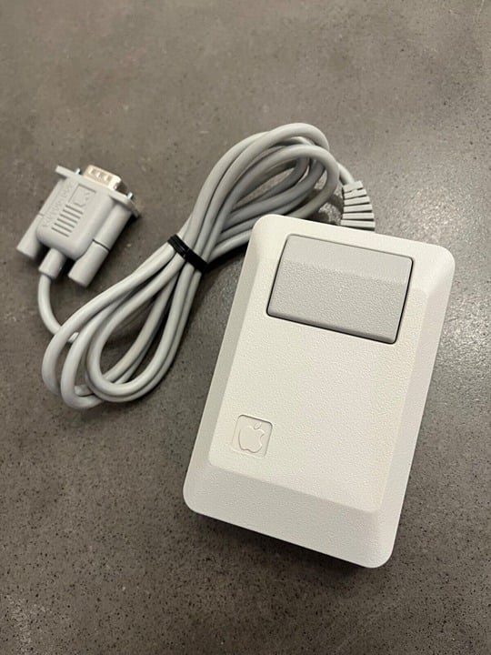 Macintosh Platinum Mouse - Apple 128K 512K 512Ke Mac Plus Lisa IIe M0100 - NEW!