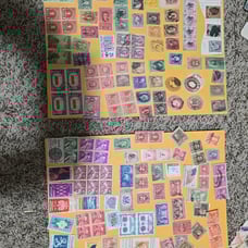 2 Sheet Classsic Old USA Stamps Lot GMLY 666