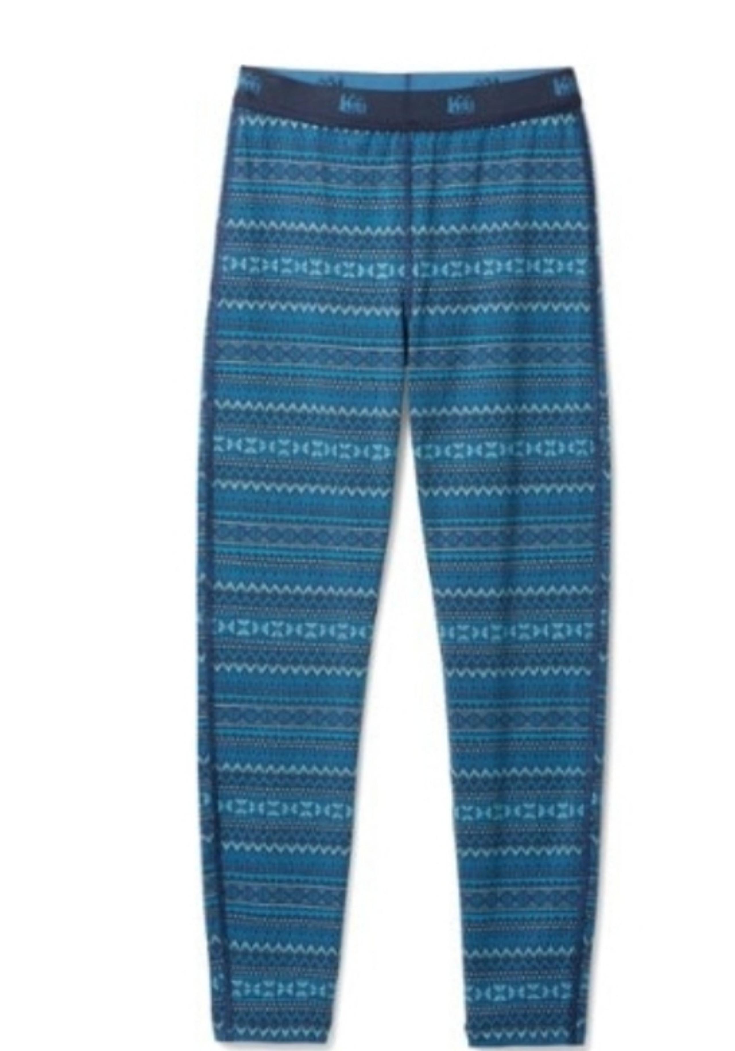 kids long johns blue Aztec print D10-14 - REI