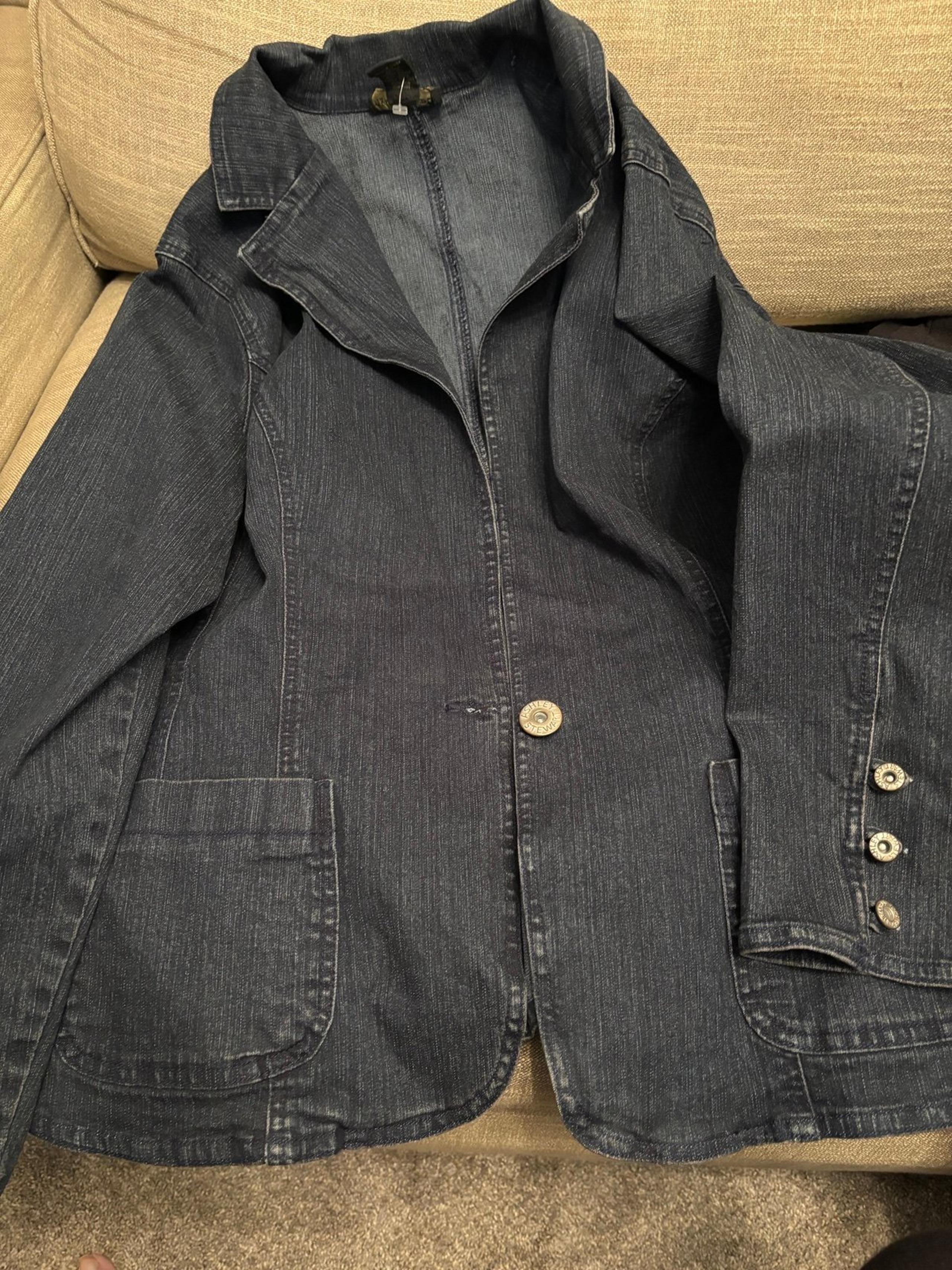 Ashley Stewart Denim Jacket 18w NWOT