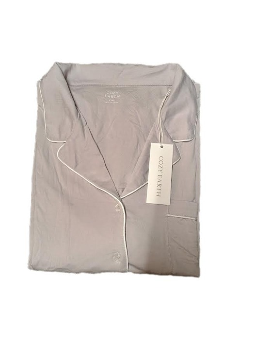 Cozy Earth XXXL Lilac Colored Bamboo Knit Short Sleeve Pajama Top