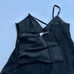 Laundry by Shelli Segal Cami Top Silk Blend Sequin Trim Black Medium
