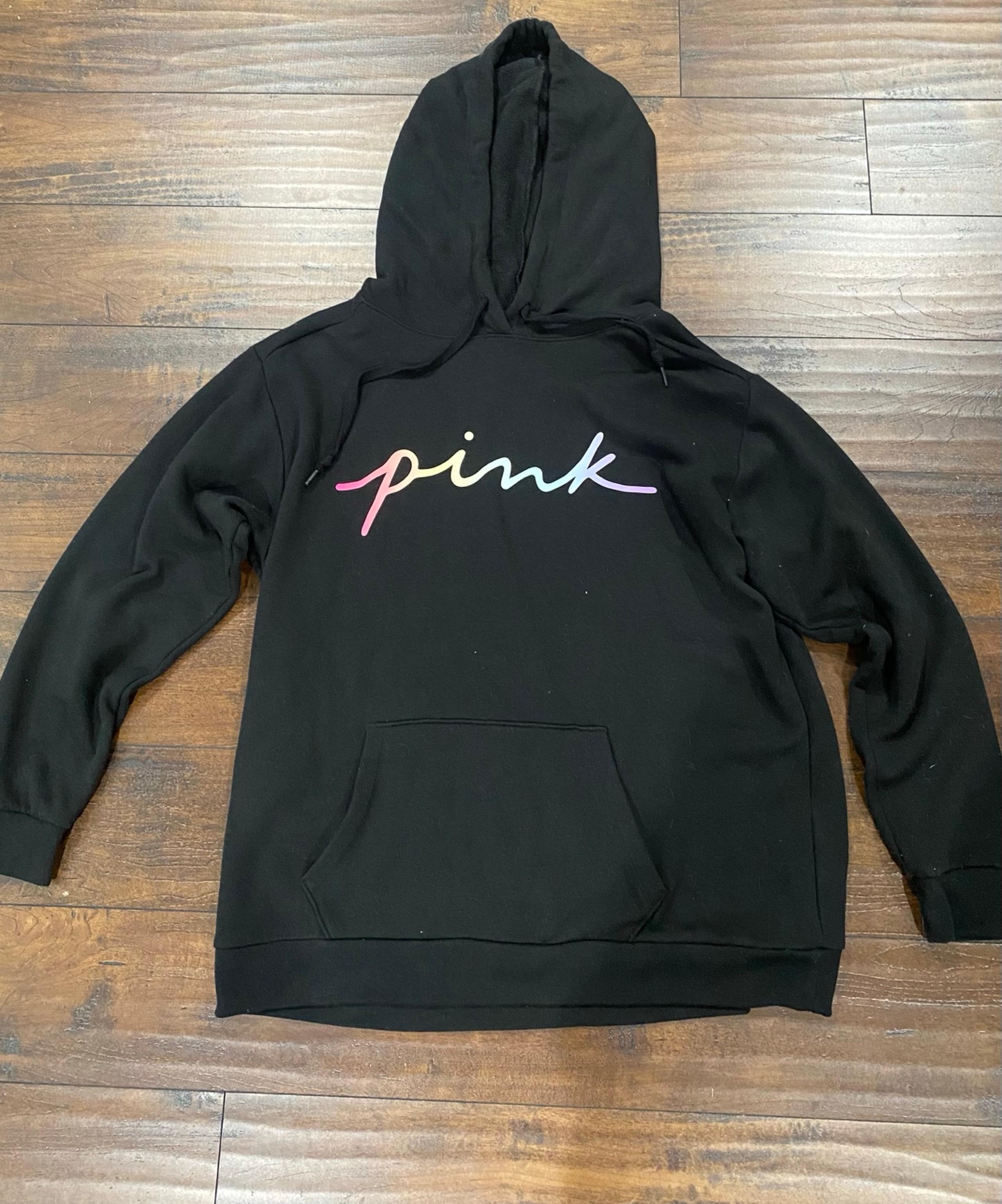 PINK hoodie large