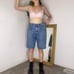 Vintage Carpenter Wrangler Blue Denim Shorts