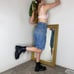 Vintage Carpenter Wrangler Blue Denim Shorts