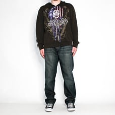 Cyber Y2K dark wash denim jeans
