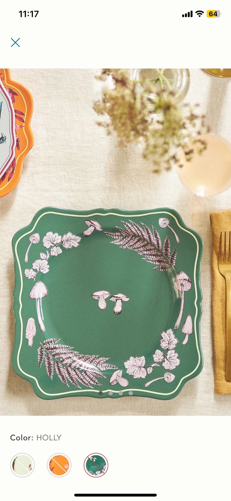 New Elin dinner plate Anthropologie