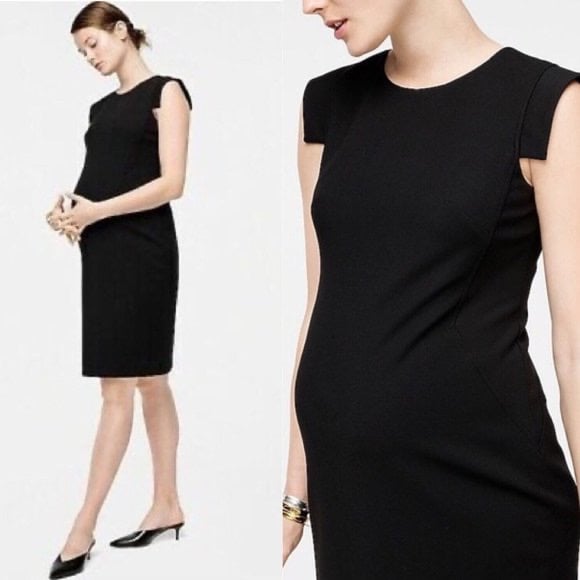 Hatch x J crew maternity black resume dress size 1 (S/M)