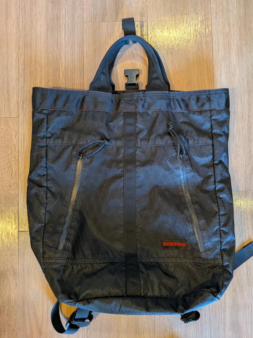 New BRIEFING 2Way Backpack BRM183102 Black Nylon Waterproof