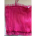 Mango Peitos Tulle Crop Top, Sweetheart Neckline Bright Pink Size Medium