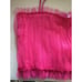 Mango Peitos Tulle Crop Top, Sweetheart Neckline Bright Pink Size Medium
