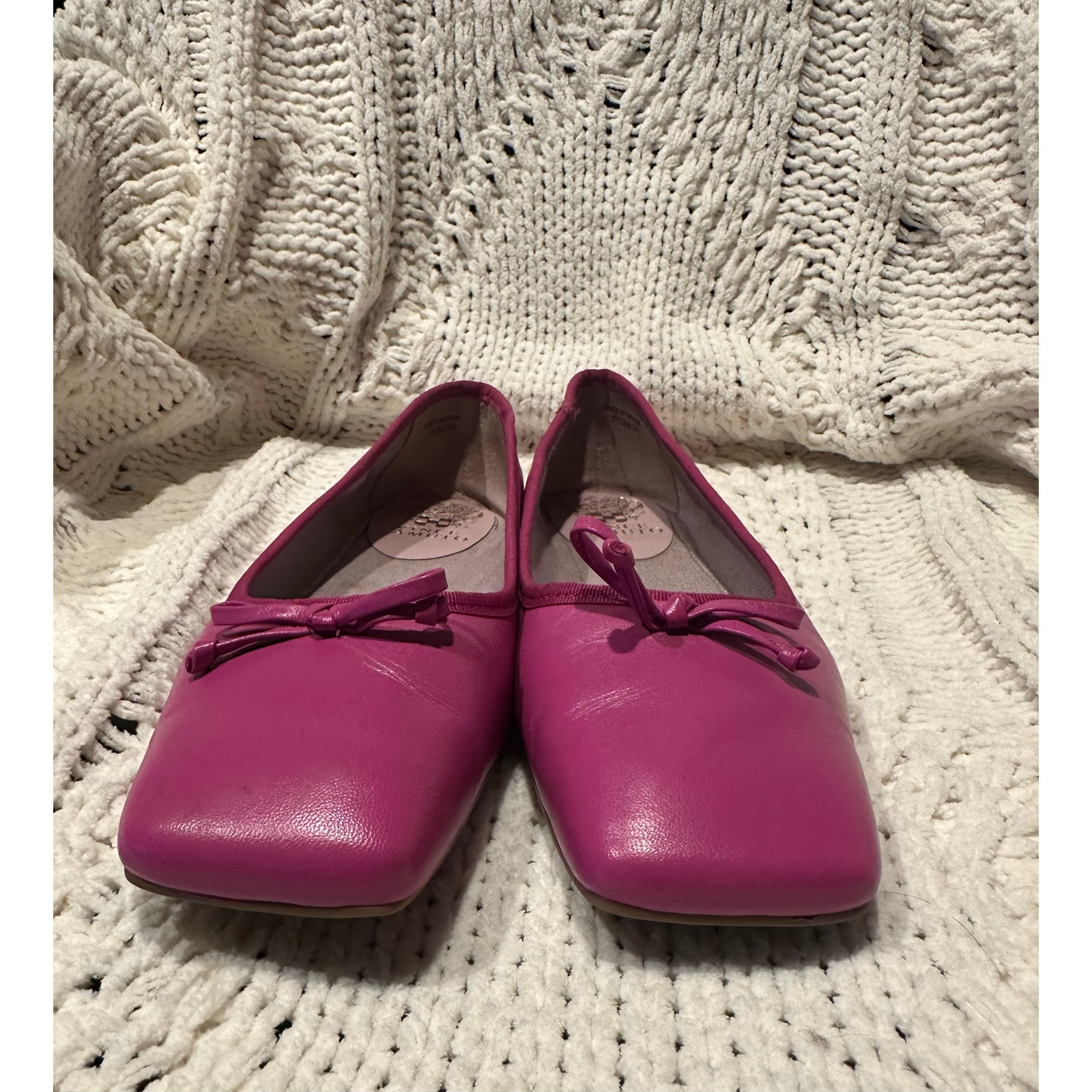 Vince Camuto Women's Elanndo square toe flats in deep orchid Size 7.5 Preppy
