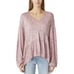 Lucky Brand Womens Floral Print Flowy Boho Tiered Tunic Top Pink Size L NWT