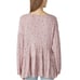 Lucky Brand Womens Floral Print Flowy Boho Tiered Tunic Top Pink Size L NWT