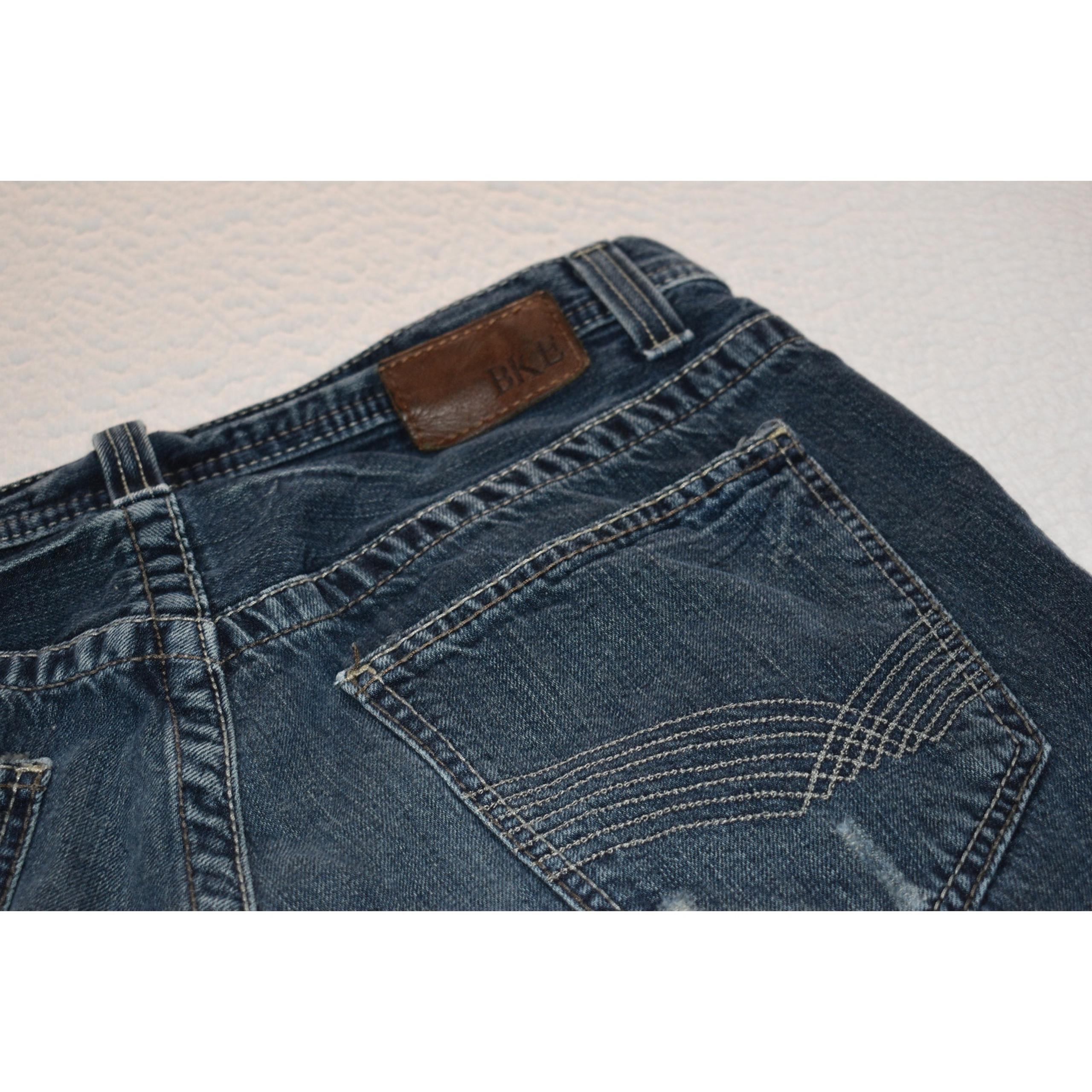 Buckle BKE Derek Jeans Mens Size 32 x 30 Bootcut Blue Denim Cotton Blend