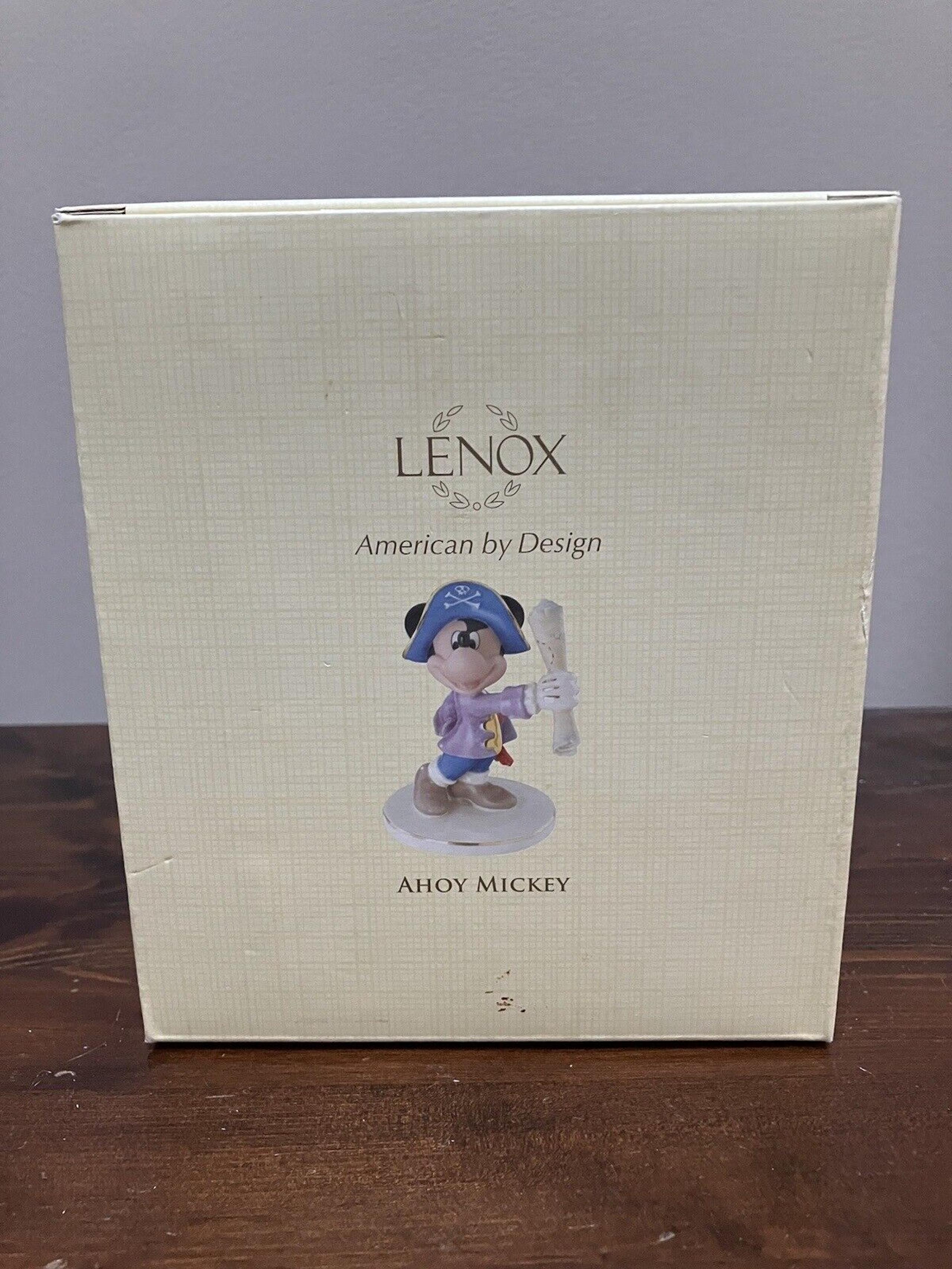 Lenox Disney Ahoy Mickey Mouse Figurine Brand New Box Pirate