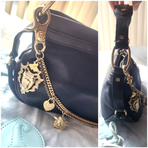 Vintage 2005 Juicy Couture Genuine Y2K Real Leather Purse RARE Original Owner