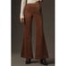 Anthropologie Pilcro Letterpress Pants Velvet Retro Flare Pull On SZ 25