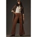 Anthropologie Pilcro Letterpress Pants Velvet Retro Flare Pull On SZ 25