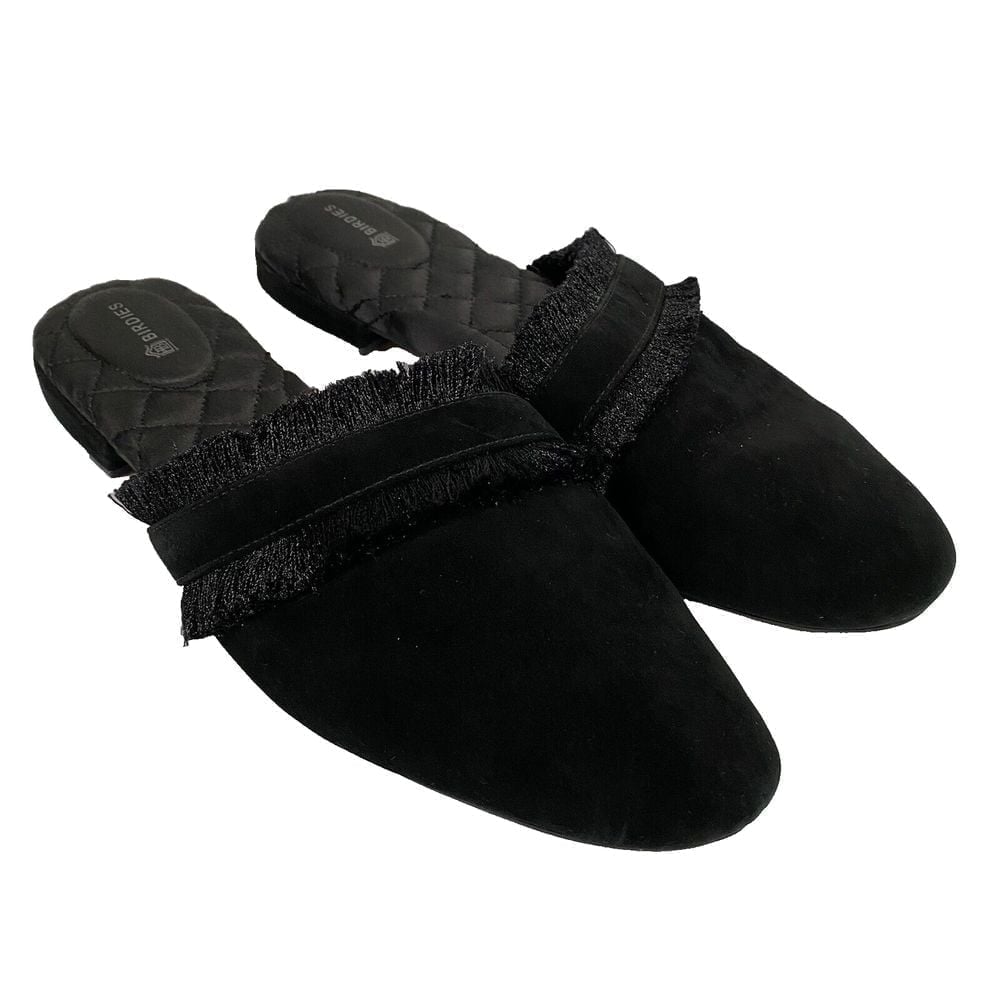 Birdies Women's Elegant Slip On Mule House Slippers 9.5 Black
